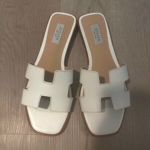 Steve Madden White HADYN slide